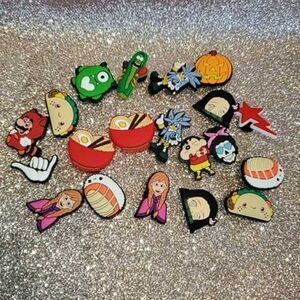 Colorful Cartoon Shoe Charms Set